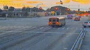School Bus Driver Caught Running Red Light in Miami