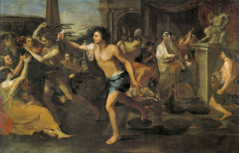 Artist Andrea Camassei's "Lupercales"depicting the ancient mid-February Lupercalia Festival - wikimedia 