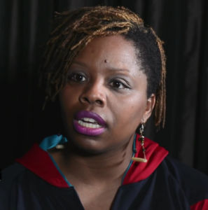 Screenshot from video of Patrisse_Cullors, youtube common license, Author: The Laura Flanders Show
