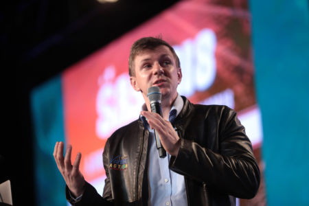 James O'Keefe speaking with attendees at the 2018 Student Action Summit hosted by Turning Point USA at the Palm Beach County Convention Center in West Palm Beach, Florida.
Photo by: Gage Skidmore 